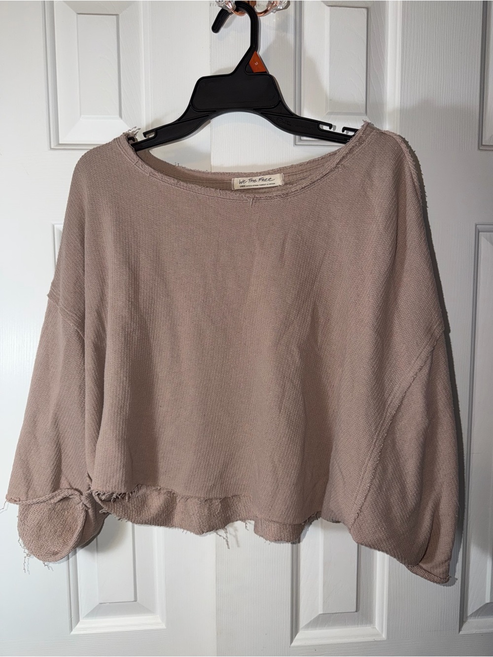 We The Free Women's boxy Cropped Top - Taupe